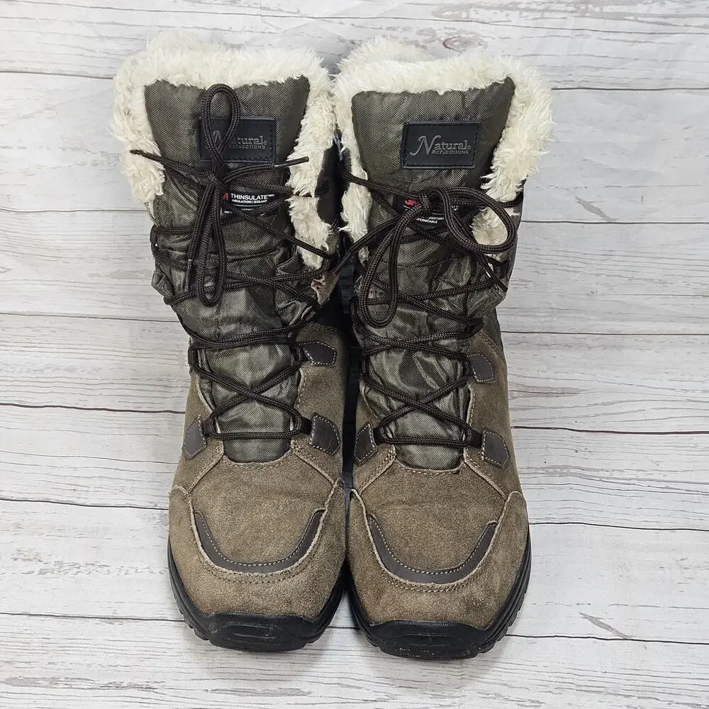 Natural Reflections Waterproof Winter Boot 3M Thinsulate Women's Size 9